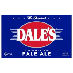 Oskar Blues Brewery Dale's Pale Ale Craft Beer, 6 Pack 12 fl oz Cans