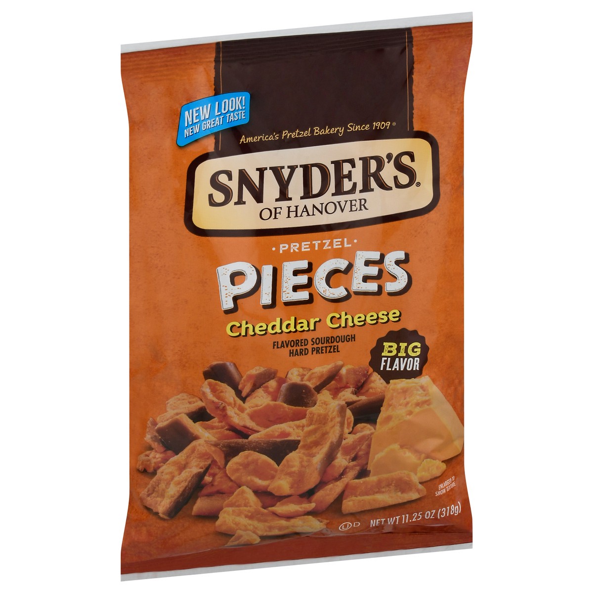 slide 9 of 11, Snyder's of Hanover Cheddar Cheese Flavored Pretzel Pieces, 11.250 oz