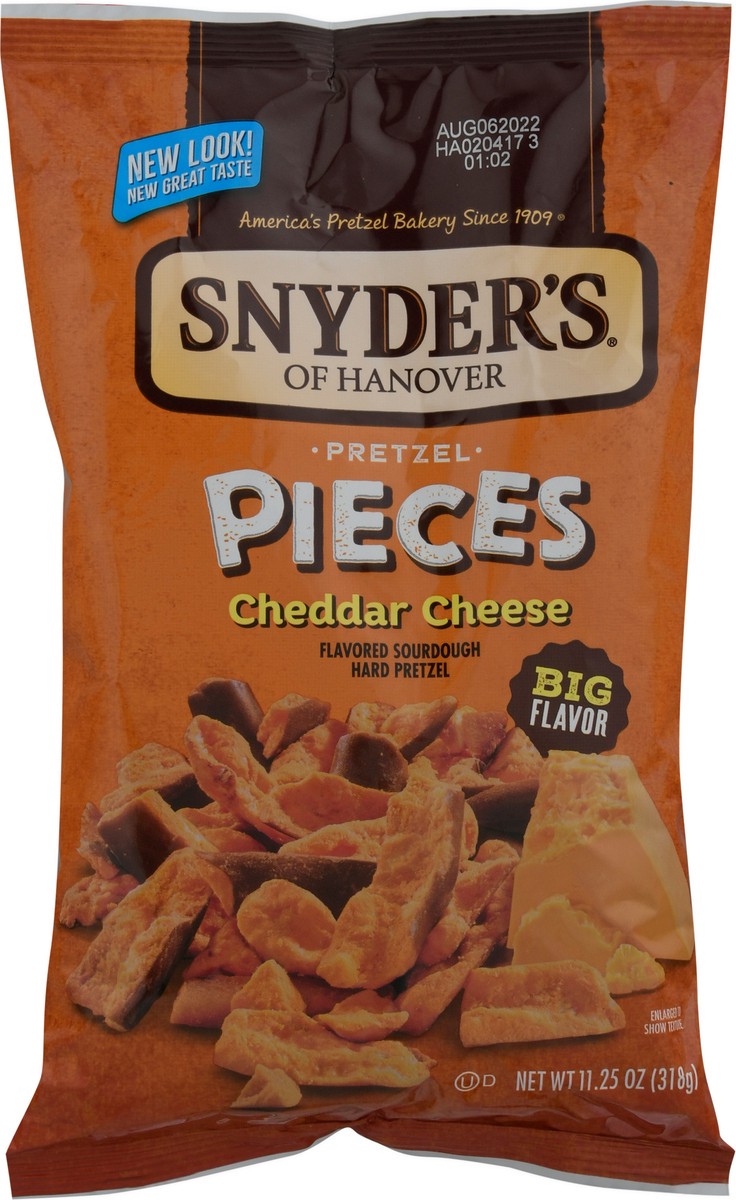slide 5 of 11, Snyder's of Hanover Cheddar Cheese Flavored Pretzel Pieces, 11.250 oz