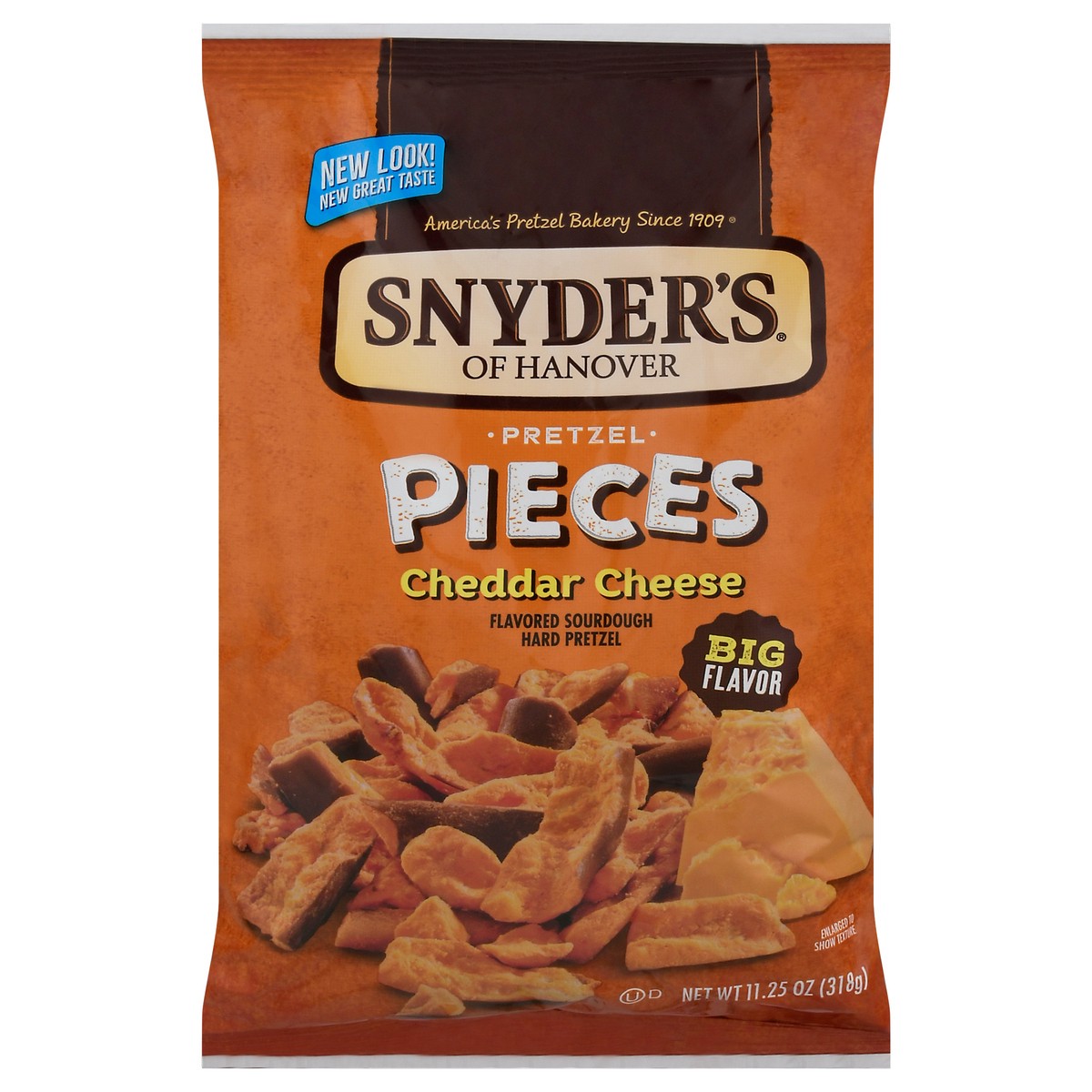 slide 4 of 11, Snyder's of Hanover Cheddar Cheese Flavored Pretzel Pieces, 11.250 oz
