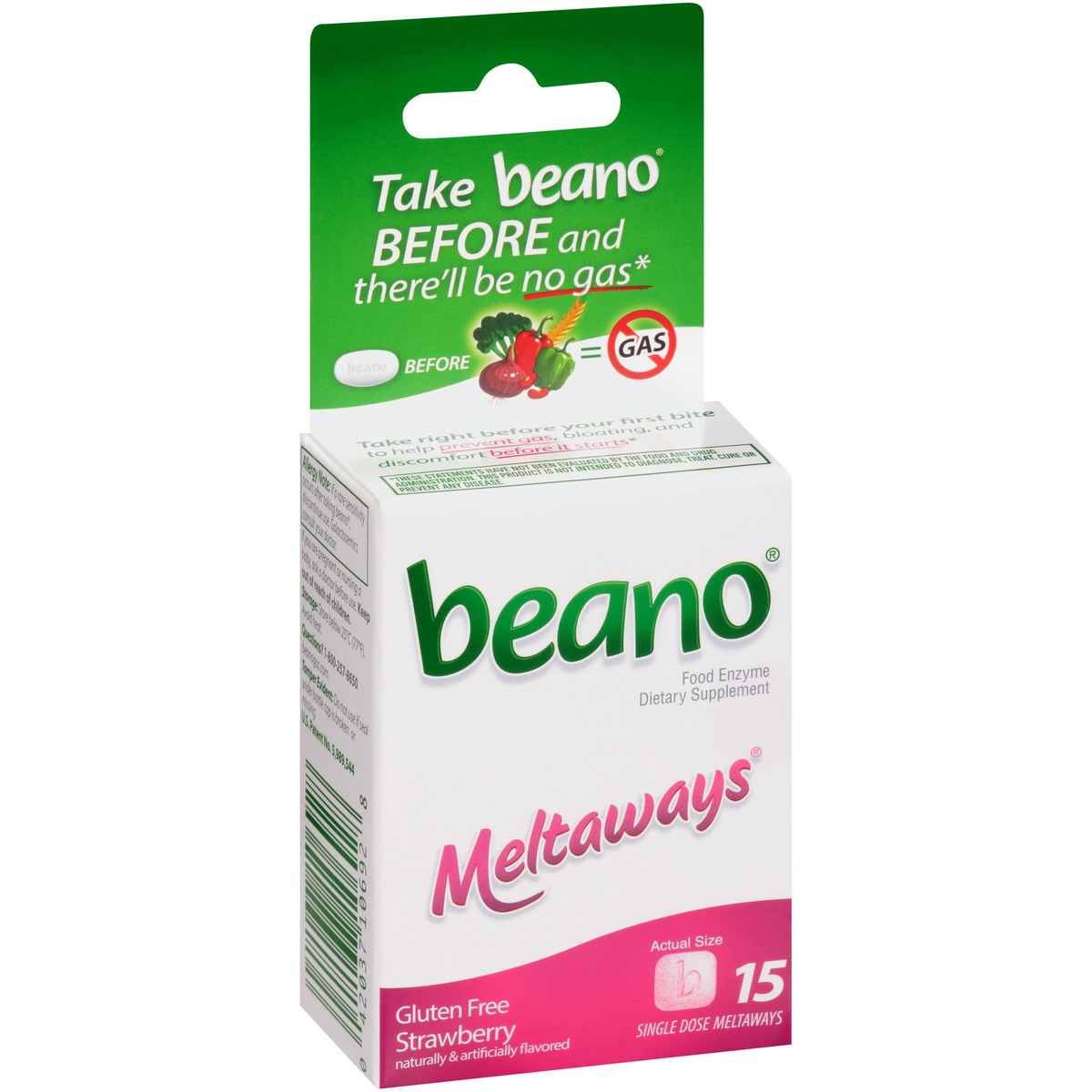 slide 3 of 10, Beano Strawberry Meltaways Tabs, 15 ct