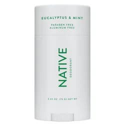 Native Aluminum Free Deodorant For Men, 72 Hour Solid Deodorant Stick, Eucalyptus & Mint, 2.65oz
