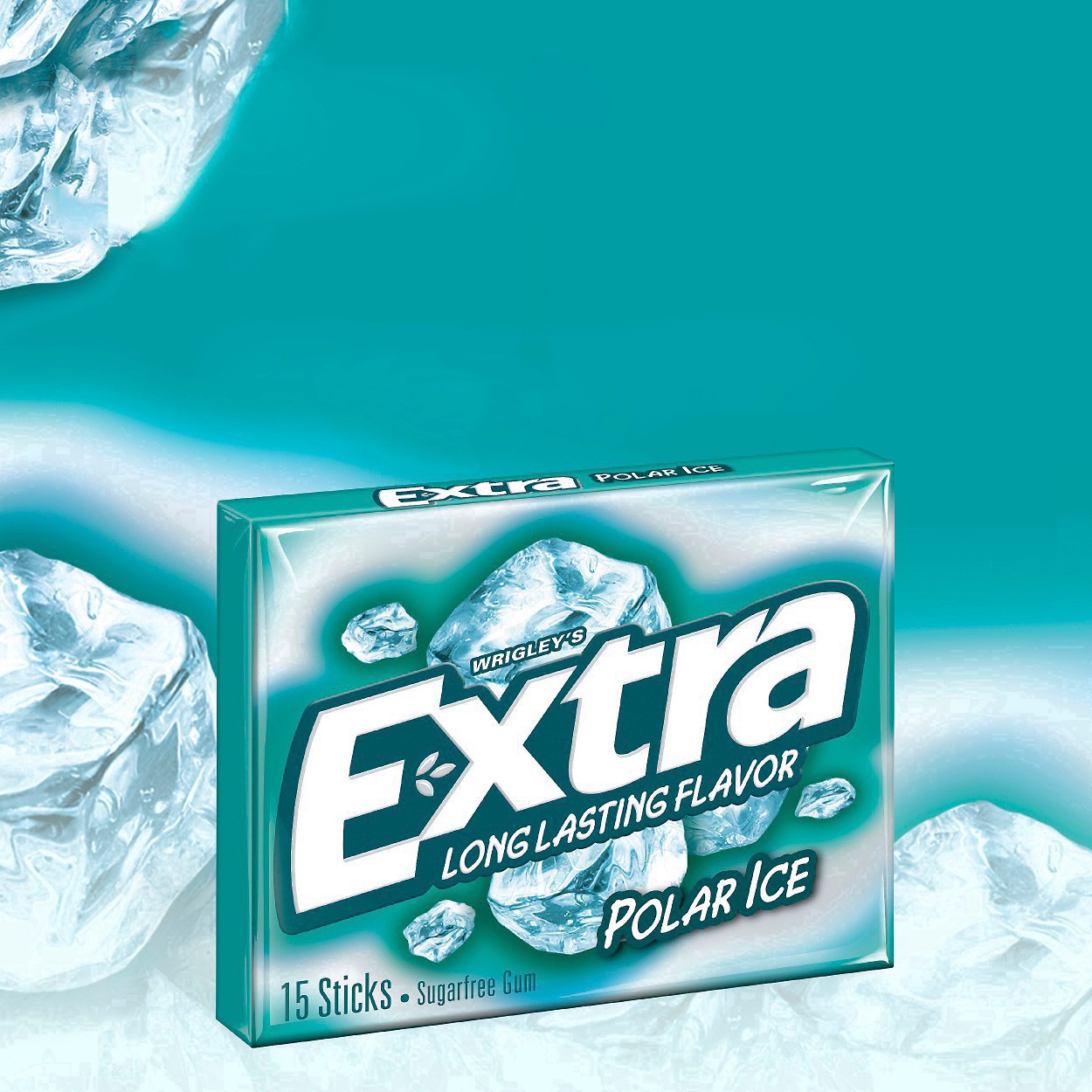 slide 60 of 74, Extra Polar Ice Sugarfree Gum - 15ct, 