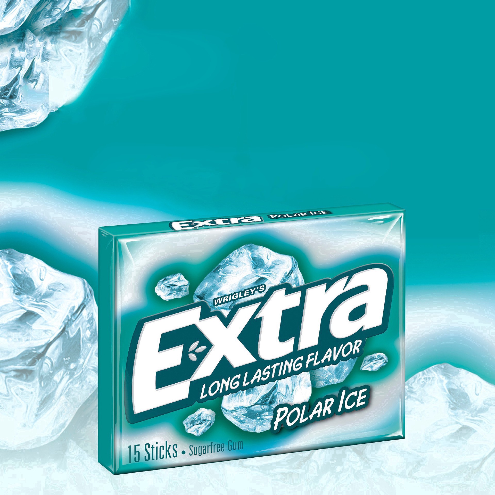 slide 11 of 74, Extra Polar Ice Sugarfree Gum - 15ct, 
