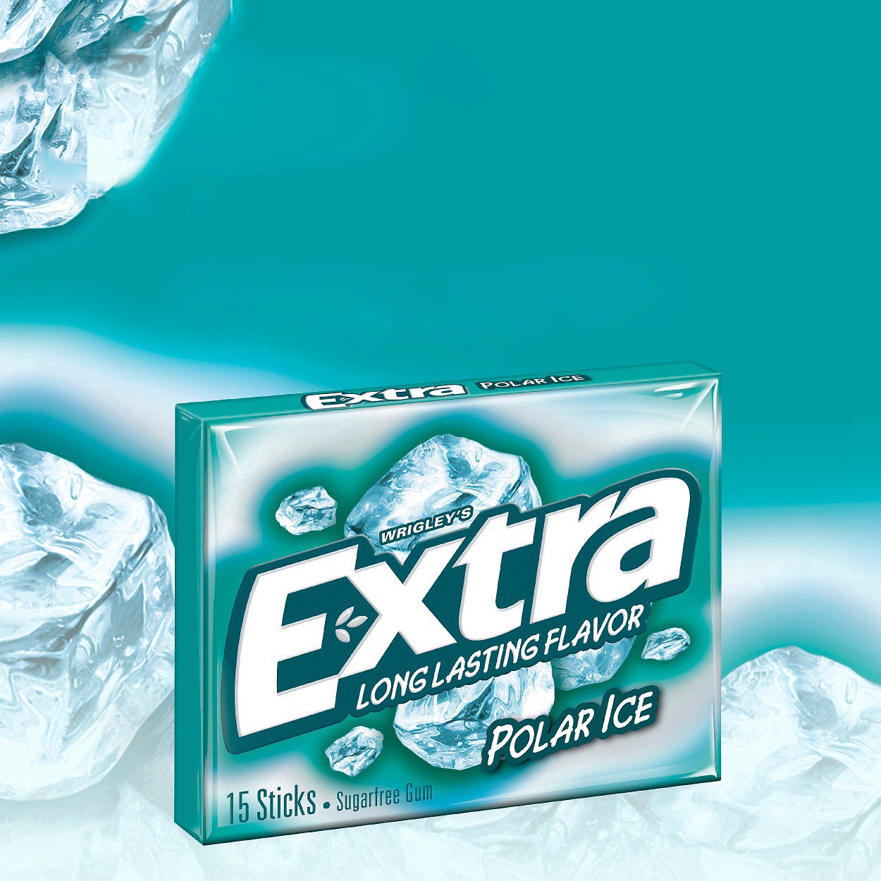 slide 62 of 74, Extra Polar Ice Sugarfree Gum - 15ct, 