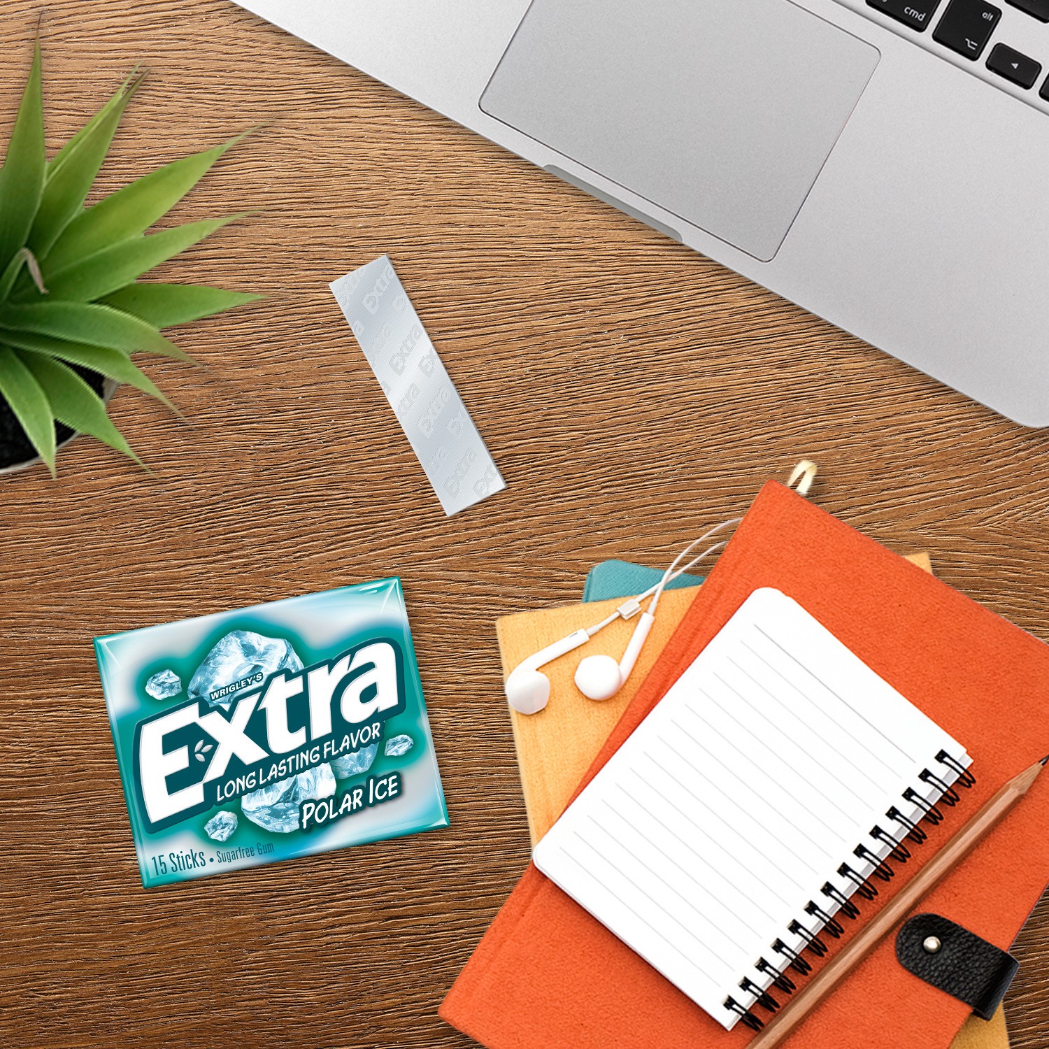 slide 5 of 8, EXTRA Polar Ice Sugar Free Chewing Gum Single Pack, 15 Pieces, 15 ct