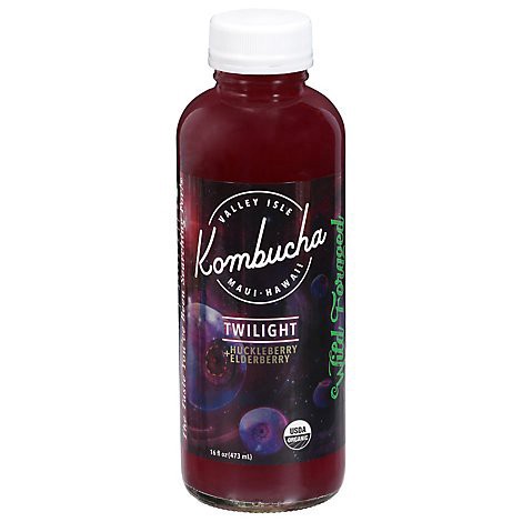 slide 1 of 1, Valley Isle Kombucha Twilight Huckleberry + Elderberry Kombucha - 16 fl oz, 16 fl oz