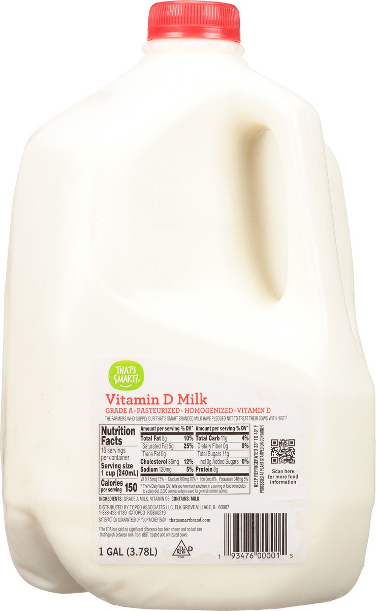 slide 14 of 15, That'S Smart Vitamin D Milk, 128 oz