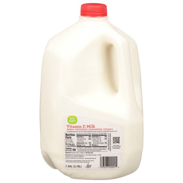 slide 1 of 15, That's Smart! Vitamin D Milk, 128 oz