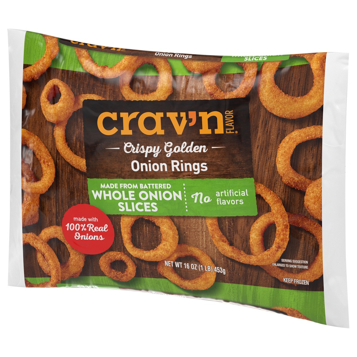 slide 4 of 4, Crav'n Flavor Crispy Golden Onion Rings 16 oz, 16 oz