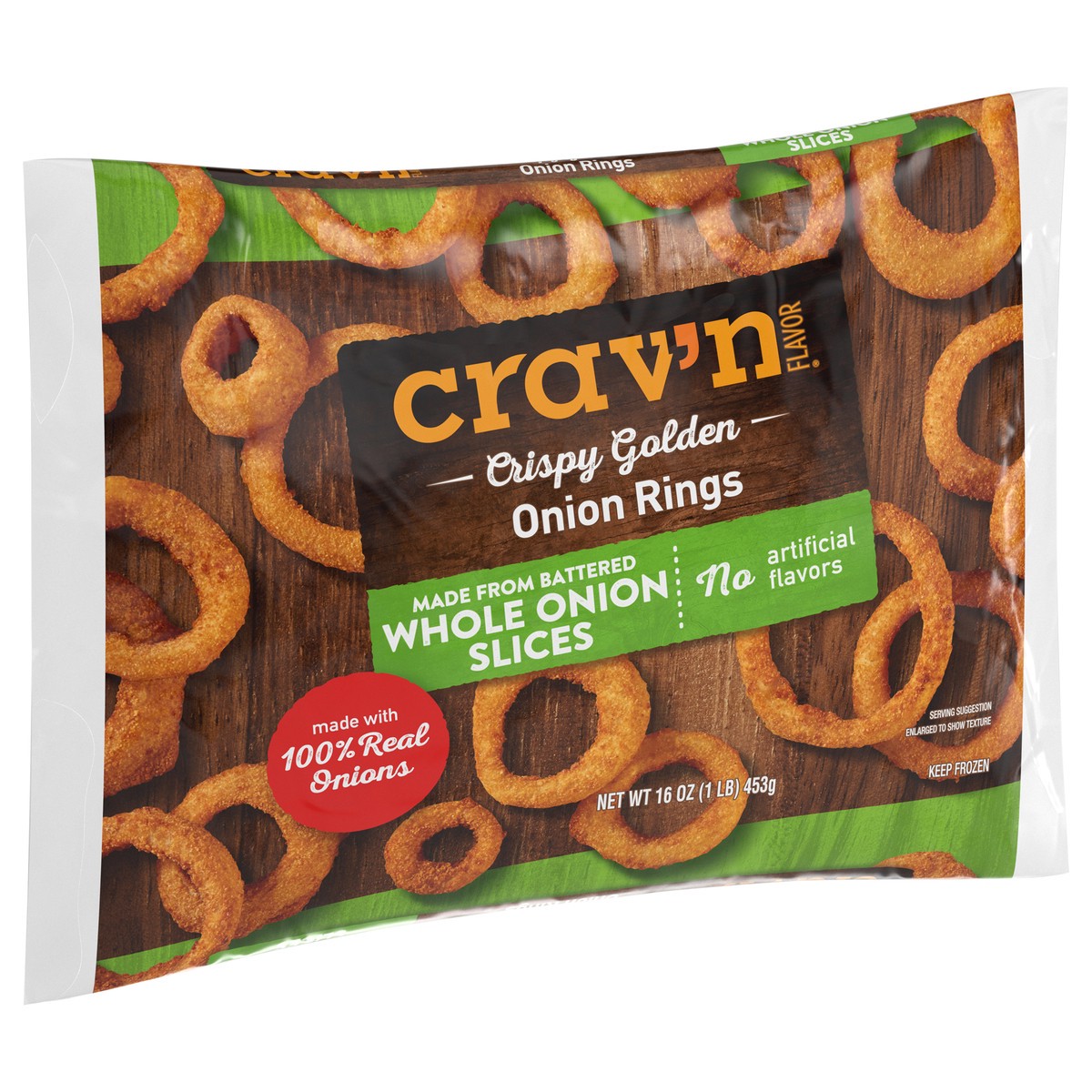 slide 3 of 4, Crav'n Flavor Crispy Golden Onion Rings 16 oz, 16 oz