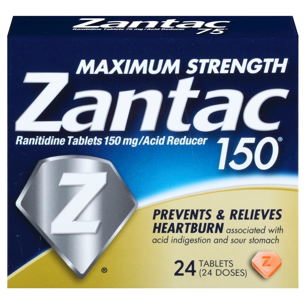 slide 1 of 1, Zantac 150 Maximum Strength Acid Reducer, 24 ct