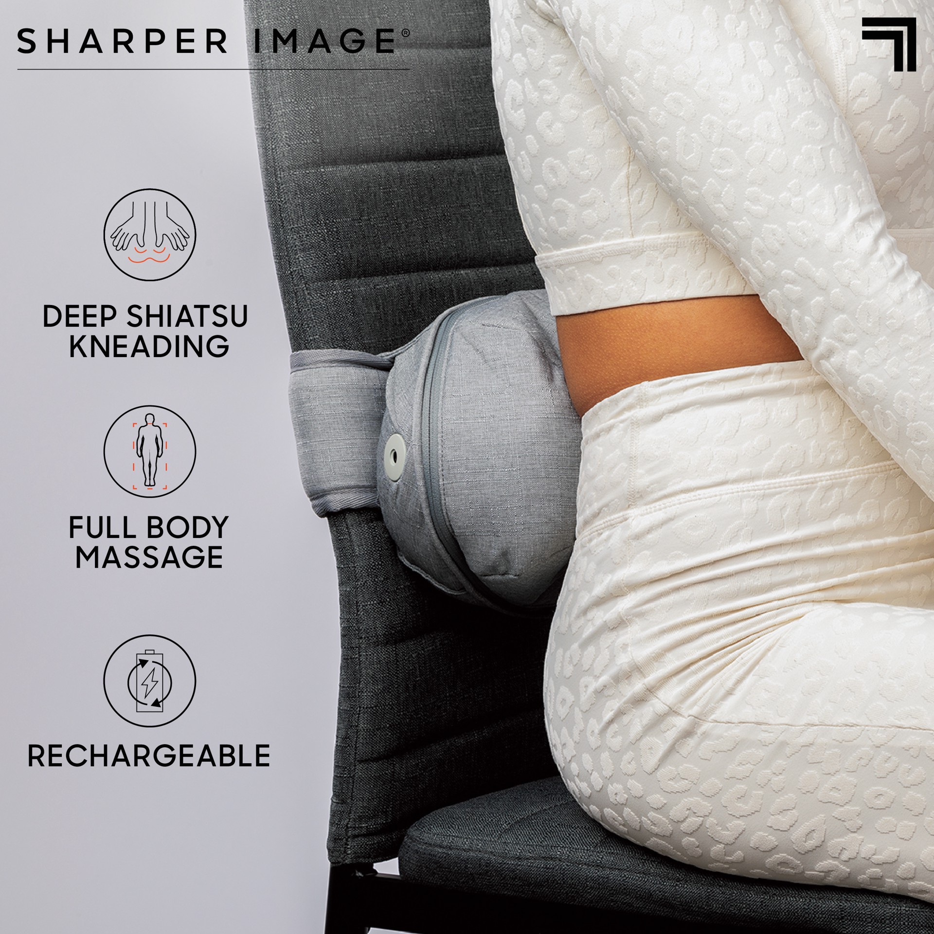 slide 7 of 10, Sharper Image Shiatsu Full Body Multifunction Cordless Massager for Neck and Back,  Relaxation and Calming Sensation, 1 PK
