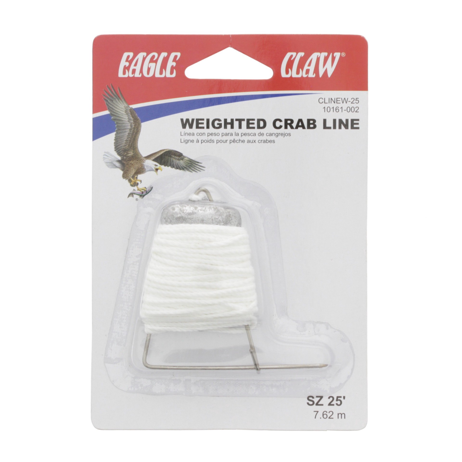 slide 1 of 1, Eagle Claw 25' Weighted Crab Line, 1 ct