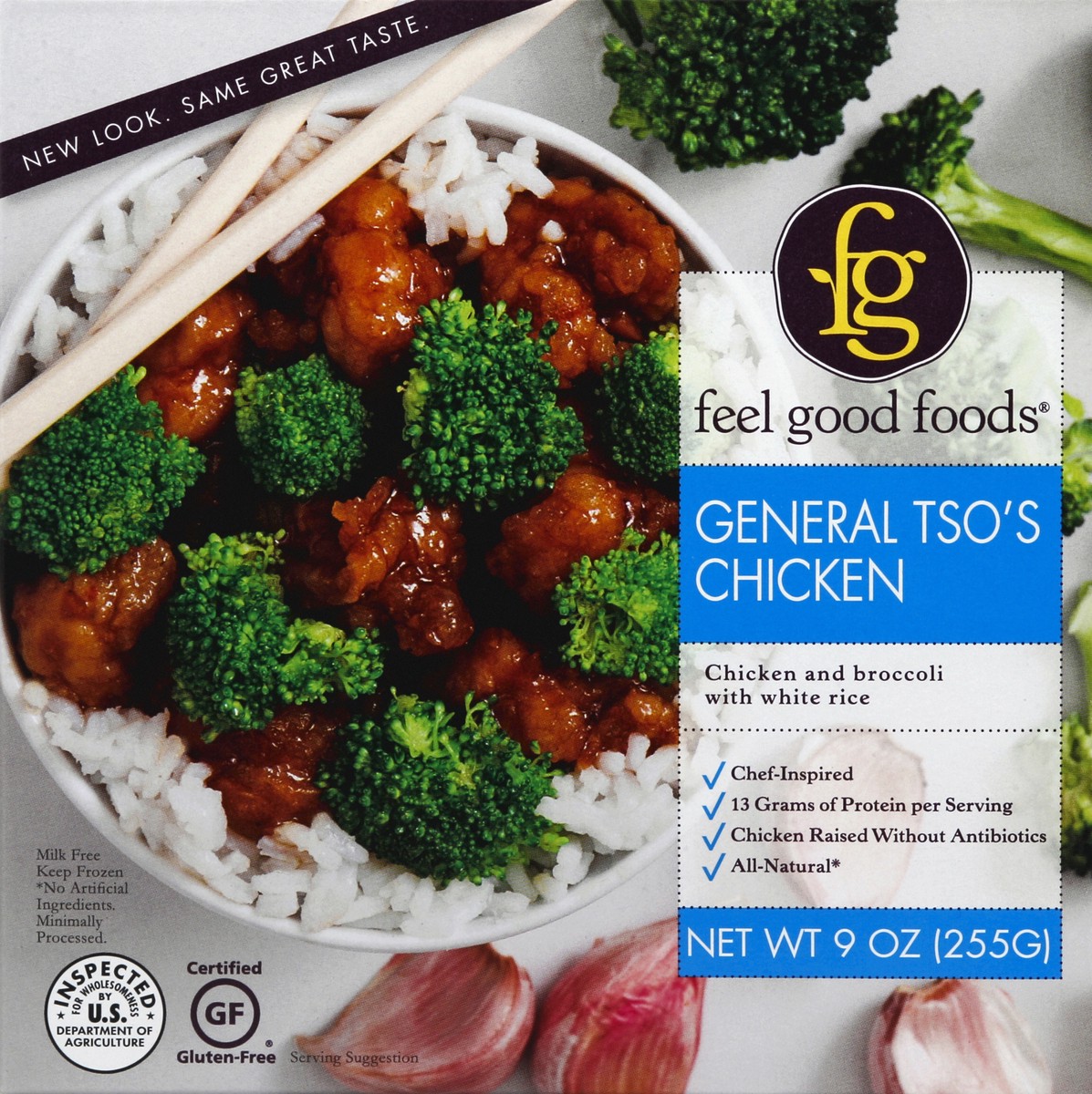 slide 4 of 4, Feel Good Foods Gluten Free General Tso Chicken, 9 oz