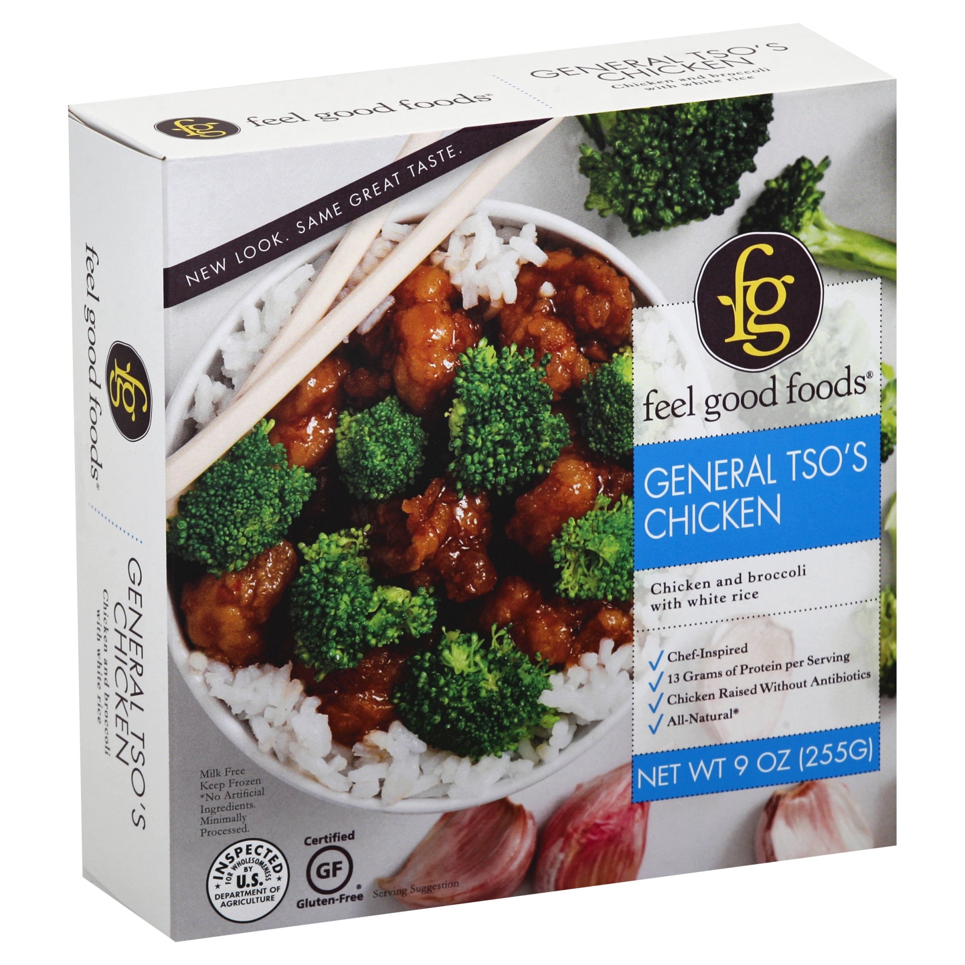 slide 1 of 4, Feel Good Foods Gluten Free General Tso Chicken, 9 oz