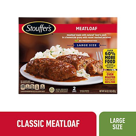 slide 1 of 1, Stouffer's Classic Meatloaf Frozen Meal - 16 Oz, 16 oz