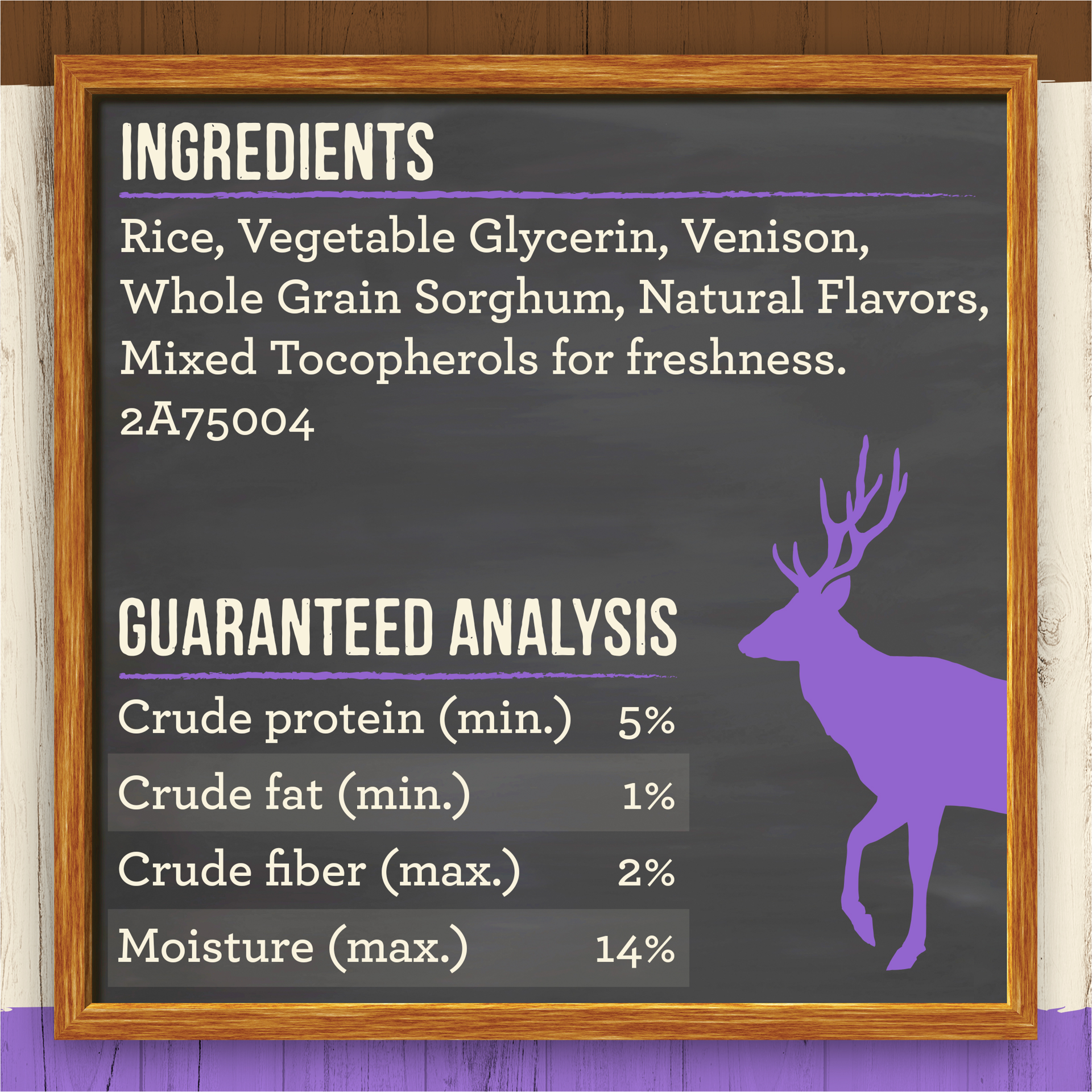 slide 4 of 4, Merrick Natural Cuts Rawhide Free Dog Treats, Hard Texture Dog Chew with Real Venison for Medium Dogs - 10 oz Pouch, 4 count, 1 ct