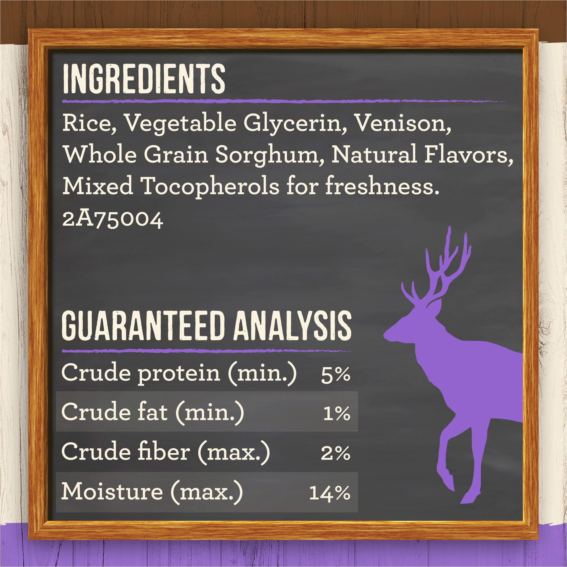 slide 3 of 4, Merrick Natural Cuts Rawhide Free Dog Treats, Hard Texture Dog Chew with Real Venison for Medium Dogs - 10 oz Pouch, 4 count, 1 ct