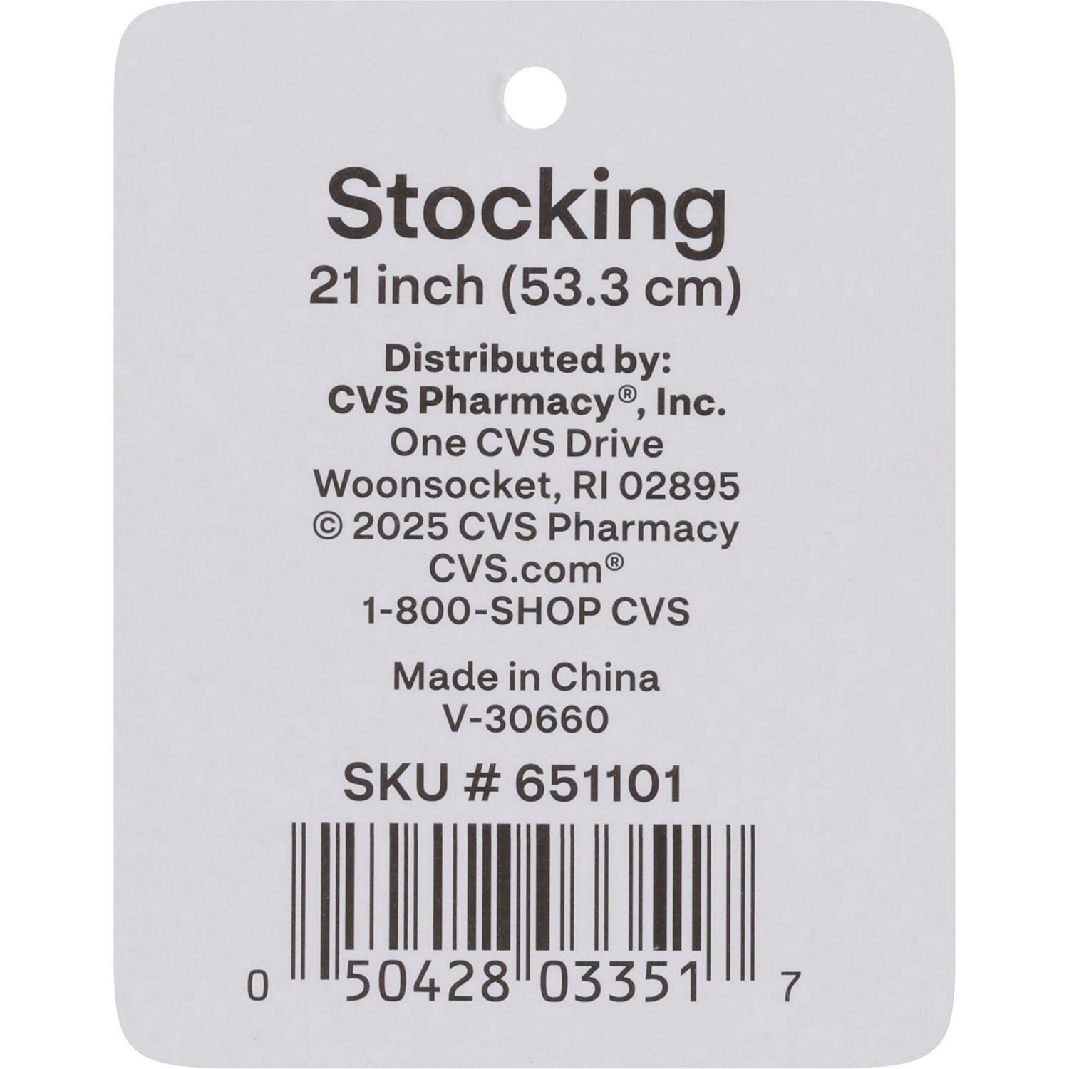 slide 3 of 3, Merry Brite Cable Knit Stocking, Cream, 21 In, 1 ct