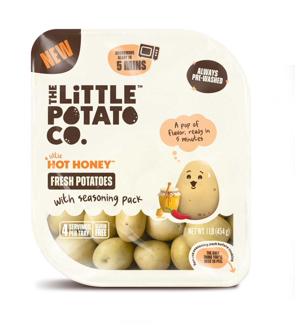 slide 1 of 5, The Little Potato Company A Little Hot Honey Micro Ready Fresh Potatoes, 1 lb, 1 lb