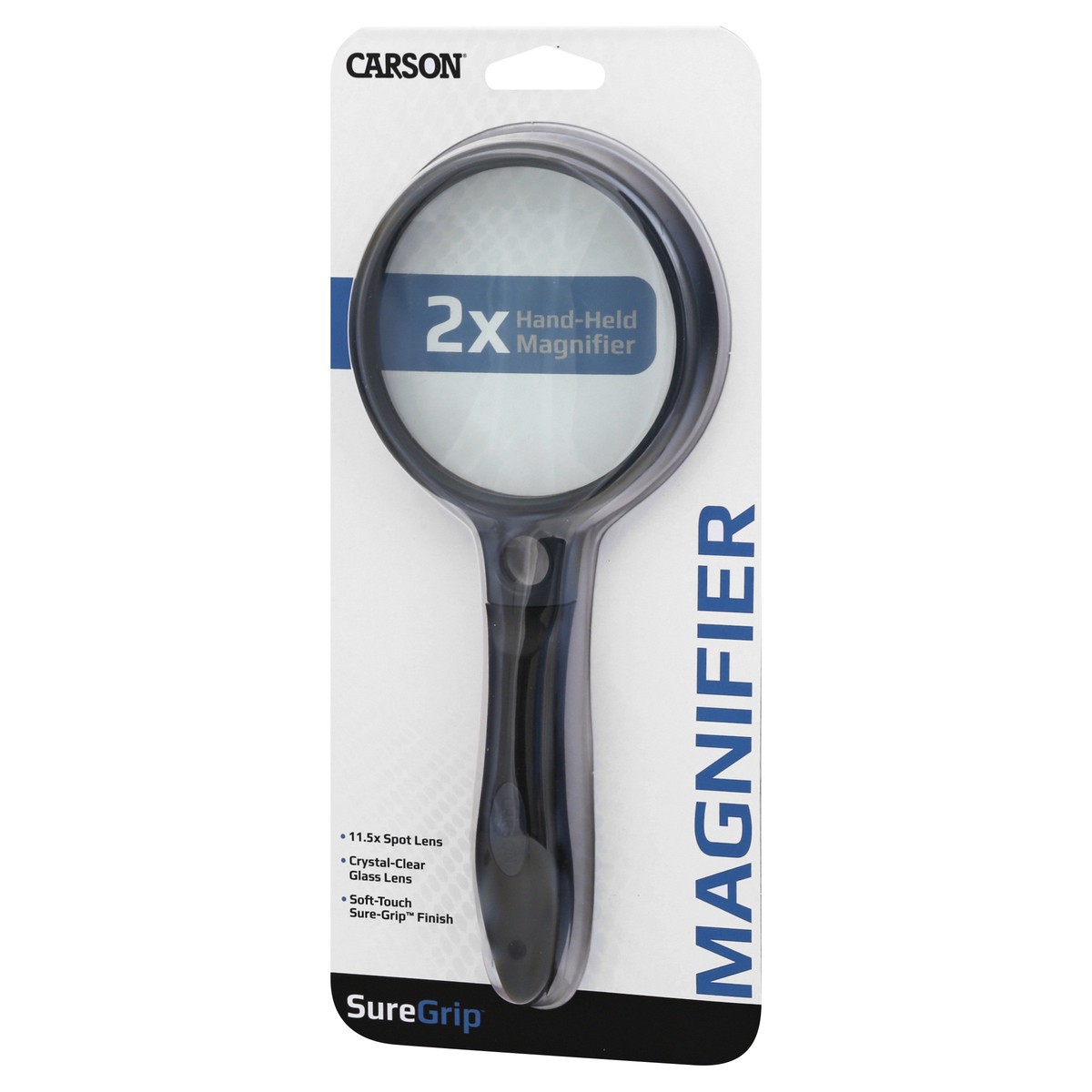 slide 6 of 8, Carson SureGrip 2x Hand-Held Magnifier 1 ea, 1 ea