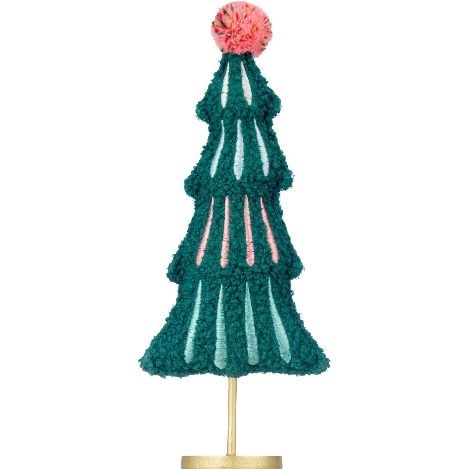slide 1 of 2, Joyward Fabric Tree Décor, Assorted Styles, 12.3 In, 1 ct