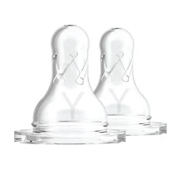 Dr. Brown's Y-Cut Teats, 2 Count, Wide Neck