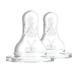 Dr. Brown's Y-Cut Teats, 2 Count, Wide Neck