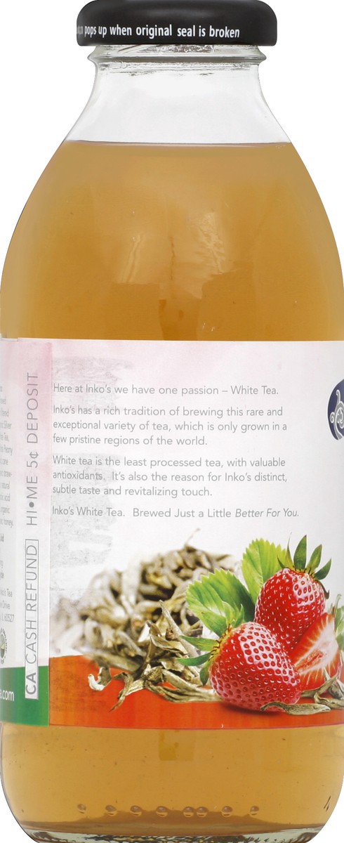 slide 2 of 4, Inko's Organic Strawberry White Tea - 16 fl oz, 16 fl oz