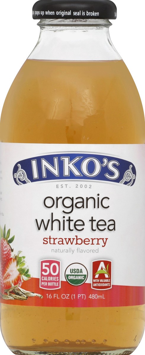 slide 3 of 4, Inko's Organic Strawberry White Tea - 16 fl oz, 16 fl oz