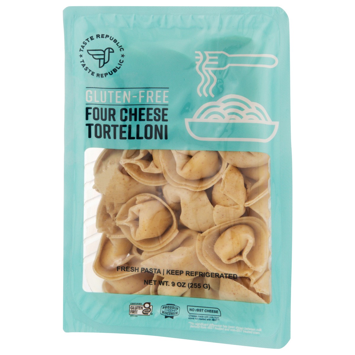 slide 8 of 9, Taste Republic Gluten-Free Four Cheese Tortelloni 9 oz, 9 oz