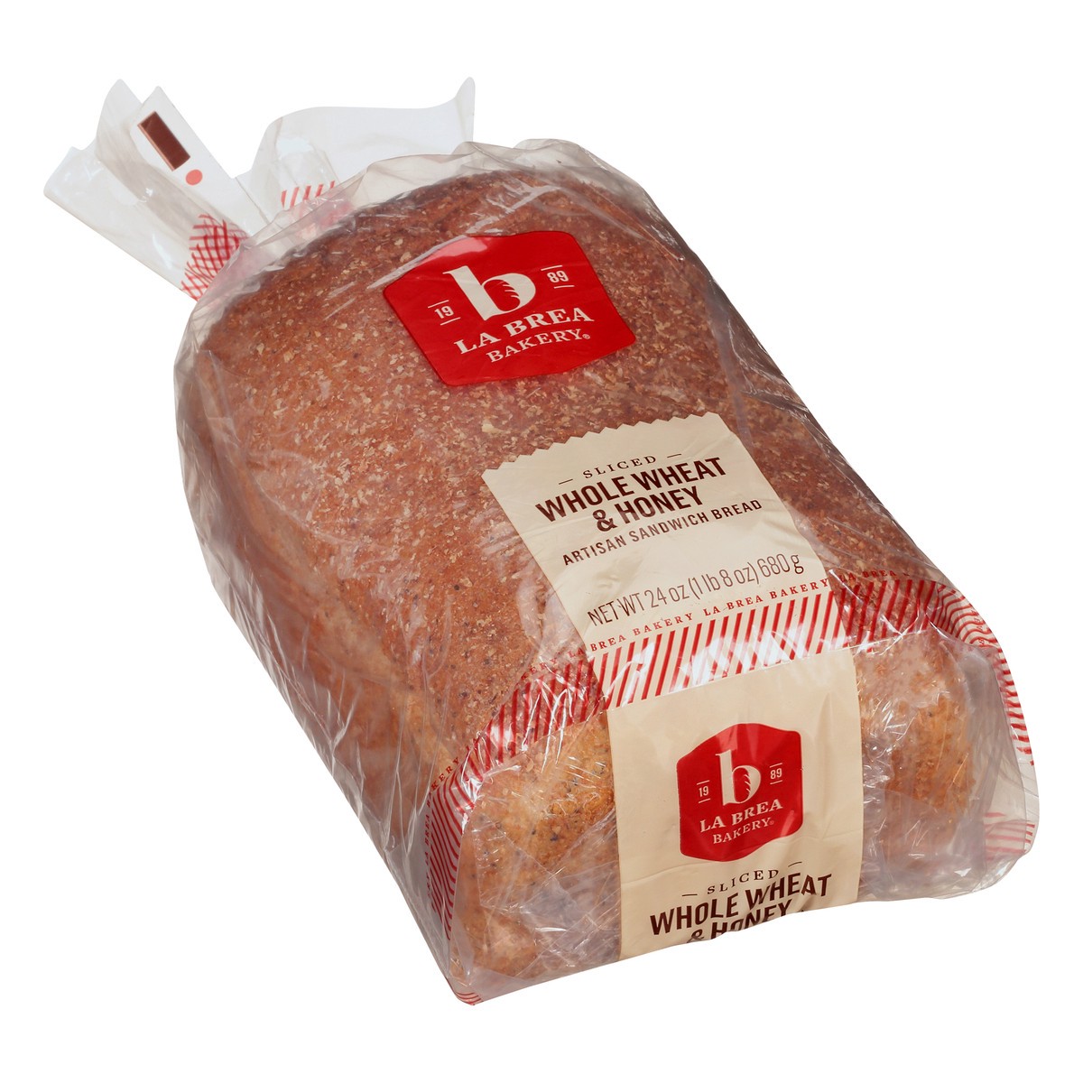 slide 9 of 12, La Brea Bakery Sliced Whole Wheat & Honey Artisan Sandwich Bread 24 oz, 24 oz
