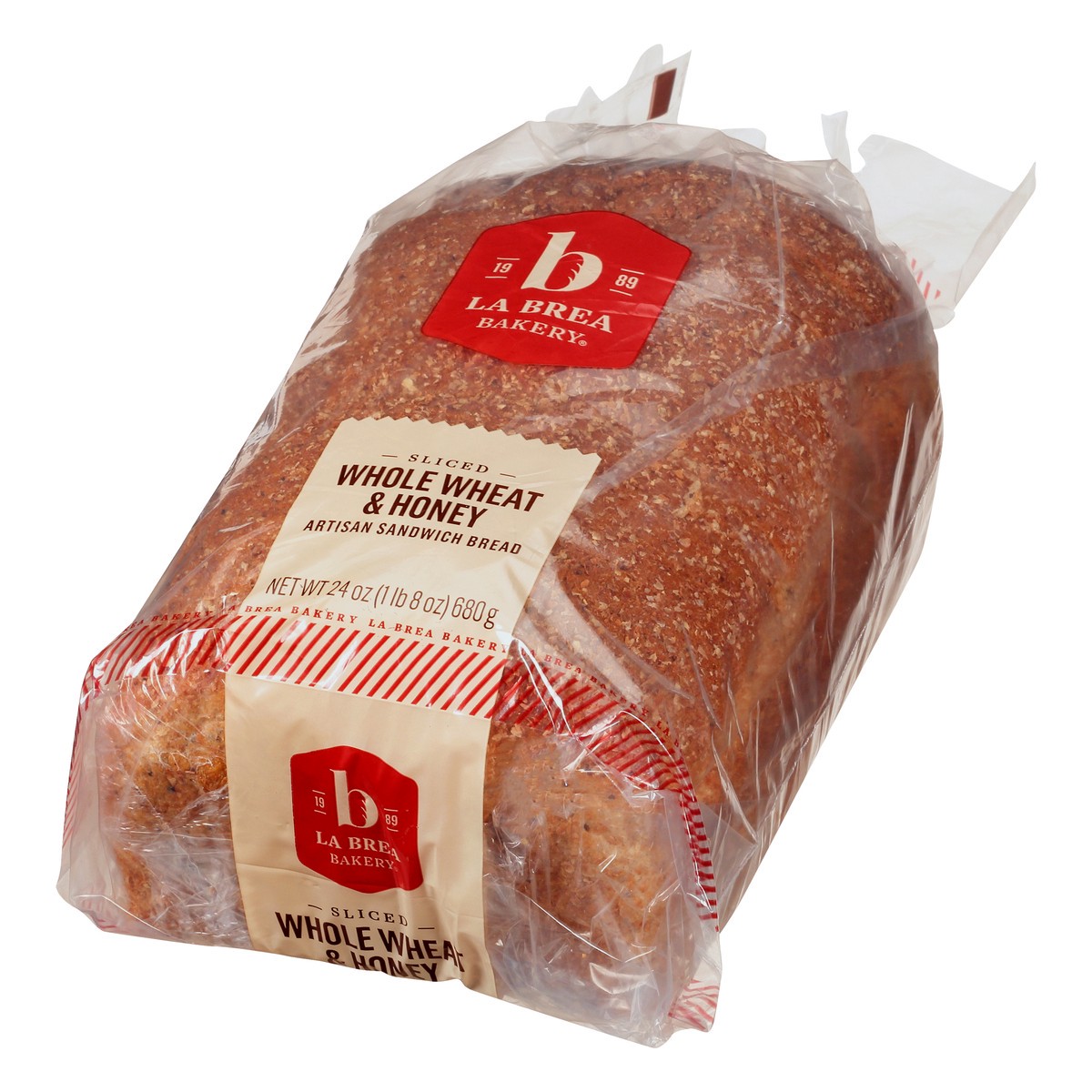 slide 10 of 12, La Brea Bakery Sliced Whole Wheat & Honey Artisan Sandwich Bread 24 oz, 24 oz