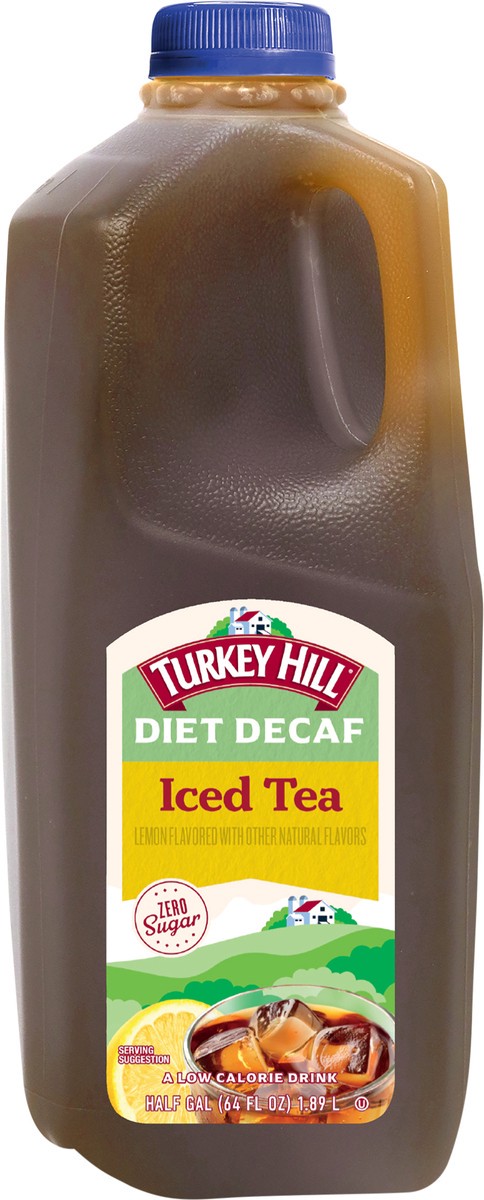 slide 4 of 6, Turkey Hill Diet Decaf Lemon Flavored Iced Tea - 1/2 gal, 1/2 gal