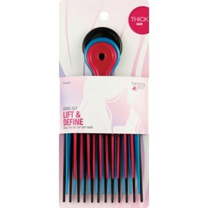 slide 1 of 1, Beauty 360 Lift & Define Comb Set, 3 ct