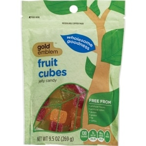 slide 1 of 1, CVS Gold Emblem Fruit Cubes Jelly Candy, 9.5 oz