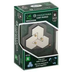 Bepuzzled Hexagon Hanayama Cast Metal Puzzle