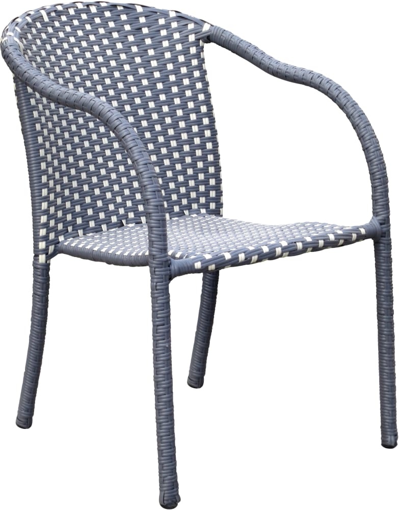 slide 1 of 1, HD Designs Outdoors Wicker Chair - Gray, 22.05 x 26.38 x 31.5 inches