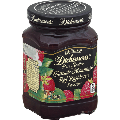 slide 2 of 3, Dickinson's Seedless Red Raspberry Preserves, 10 oz