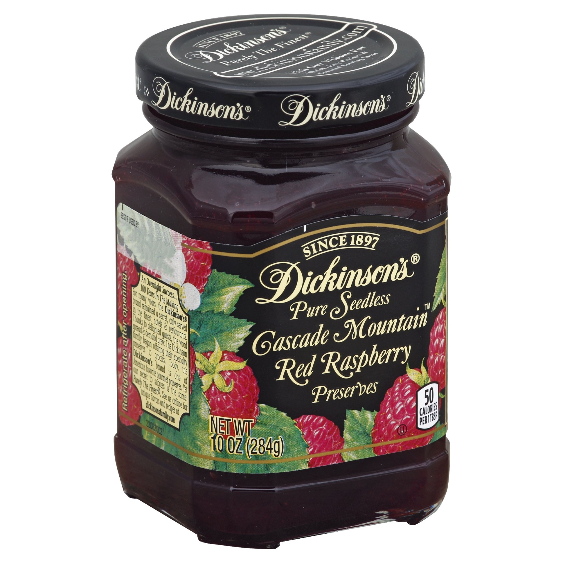 slide 1 of 3, Dickinson's Seedless Red Raspberry Preserves, 10 oz