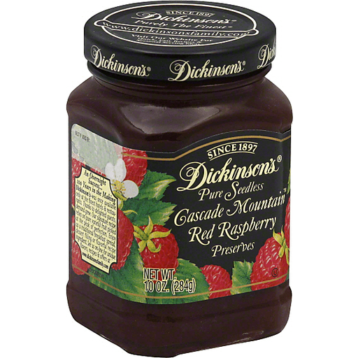 slide 3 of 3, Dickinson's Seedless Red Raspberry Preserves, 10 oz