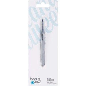slide 1 of 1, Beauty 360 Slant Tweezers, 1 ct