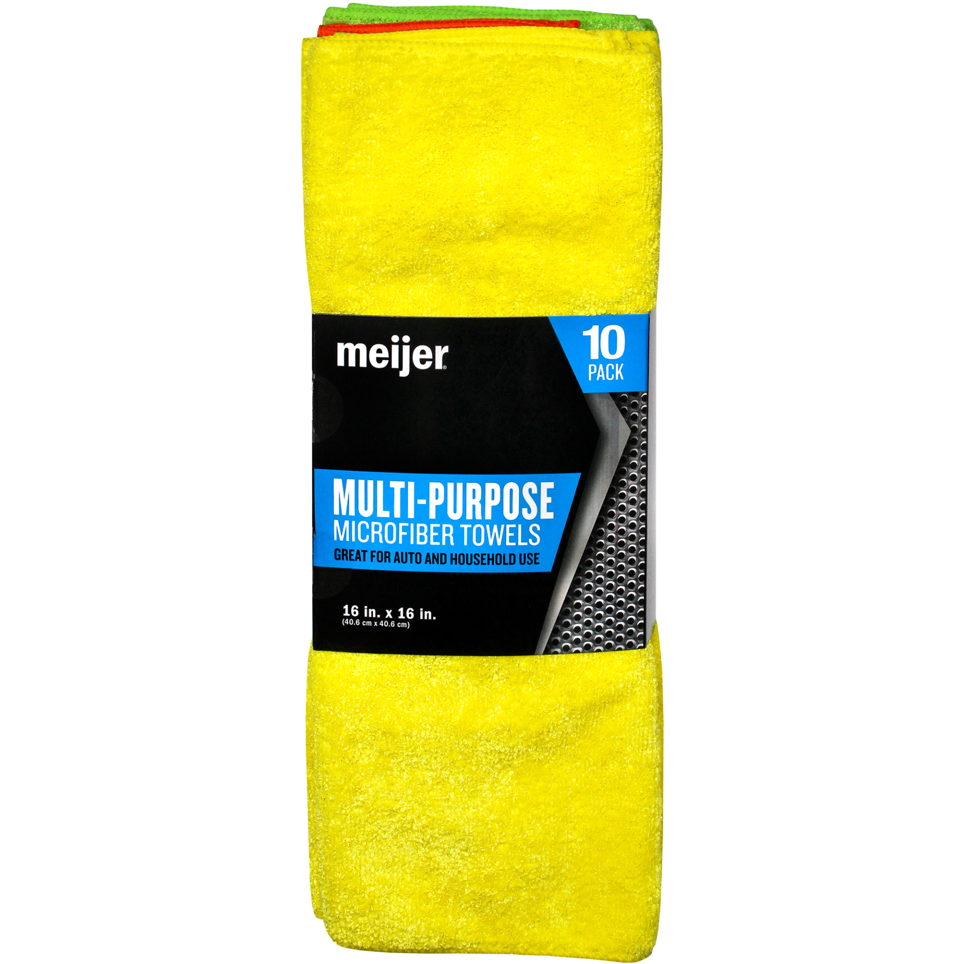 slide 1 of 1, Meijer Multipurpose Microfiber Towel, 10 ct