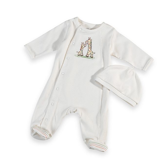 slide 1 of 1, Little Me Size Newborn Giraffe Footie with Cap, 1 ct