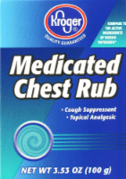 slide 1 of 1, Kroger Medicated Chest Rub, 3.53 oz