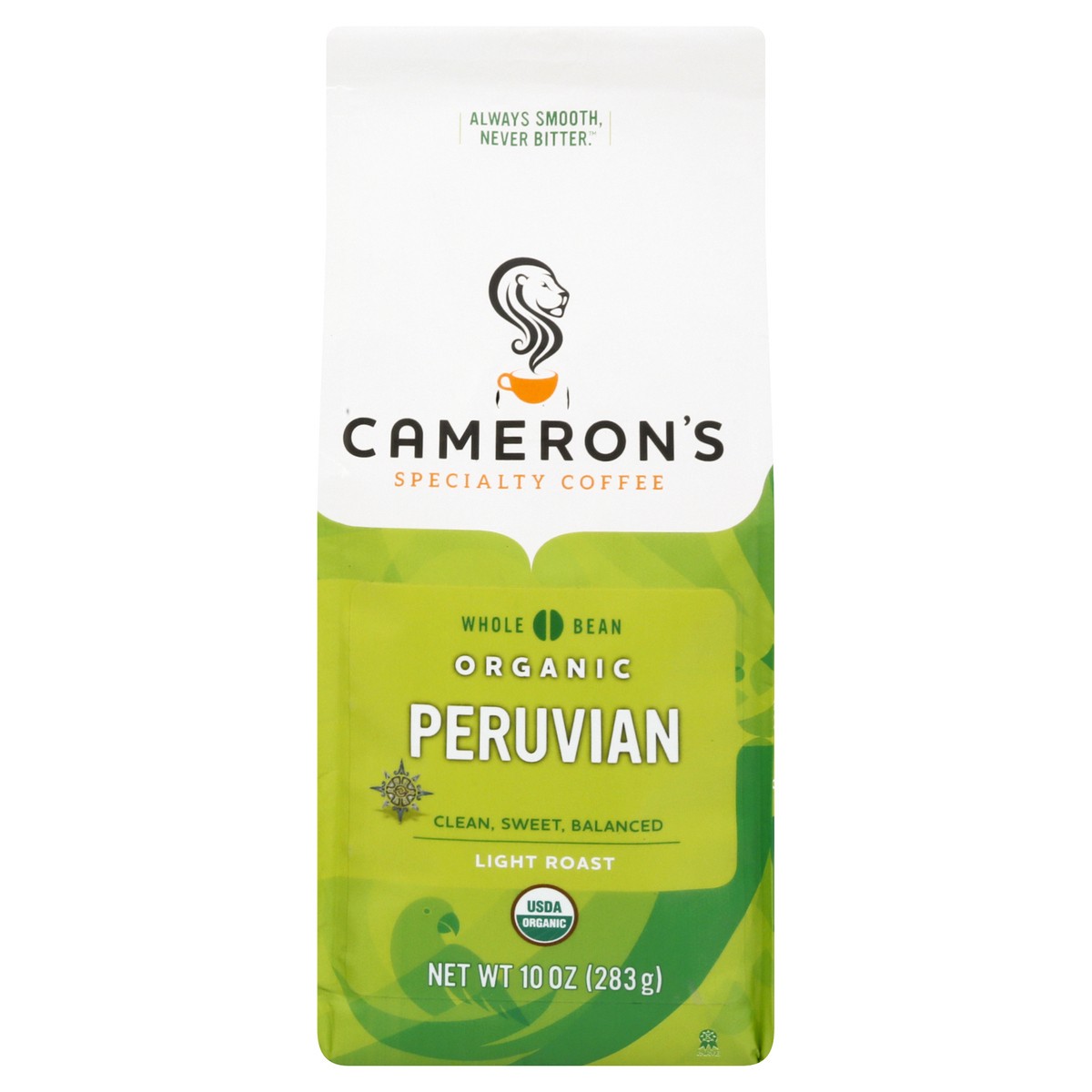 slide 3 of 12, Cameron's Organic Whole Bean Light Roast Peruvian Coffee 10 oz, 10 oz