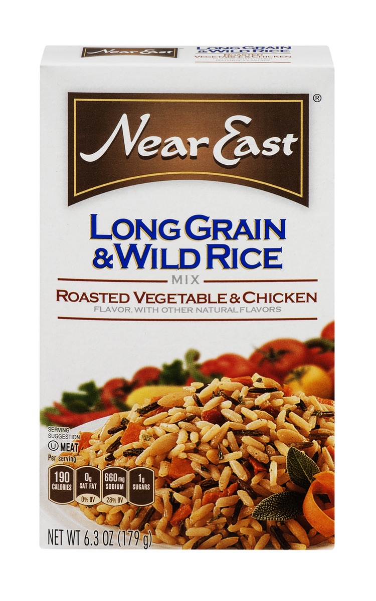 slide 1 of 4, Near East Rice Mix, Roasted Vegetable and Chicken, 6.3 oz