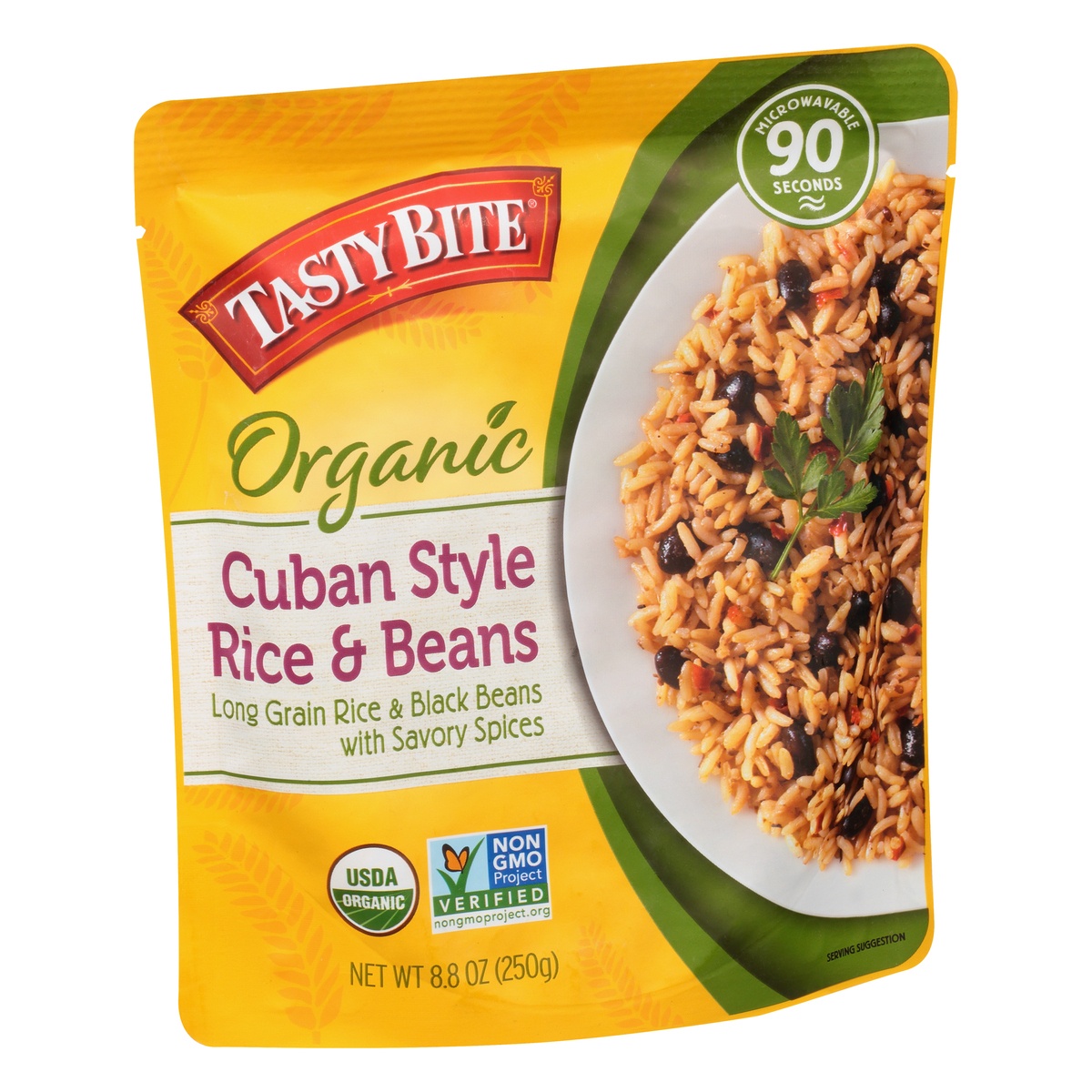slide 2 of 10, Tasty Bite Rice, Organic, Cuban Style Rice And Beans, 8.8 oz