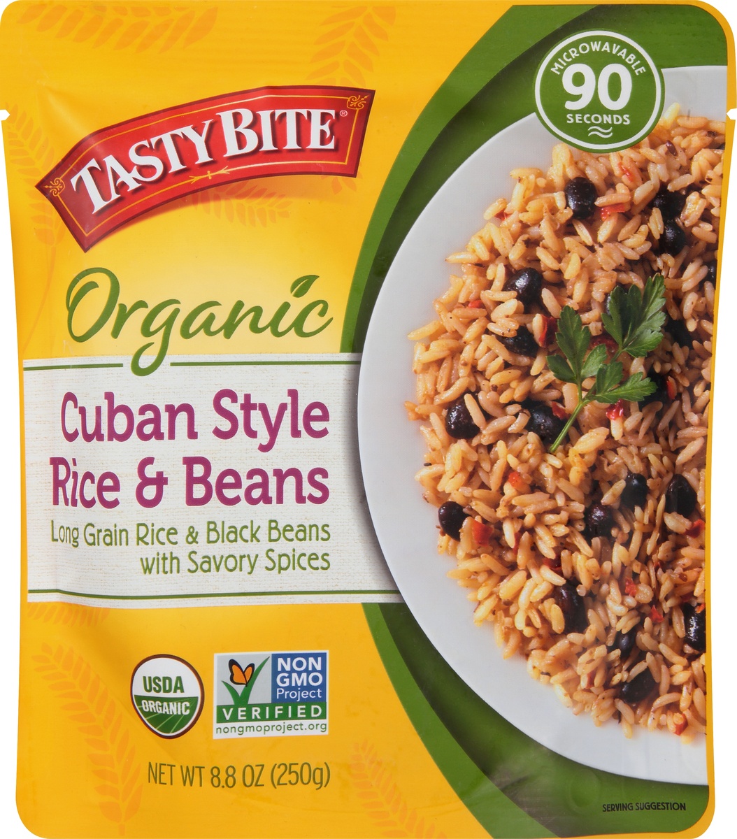 slide 9 of 10, Tasty Bite Rice, Organic, Cuban Style Rice And Beans, 8.8 oz